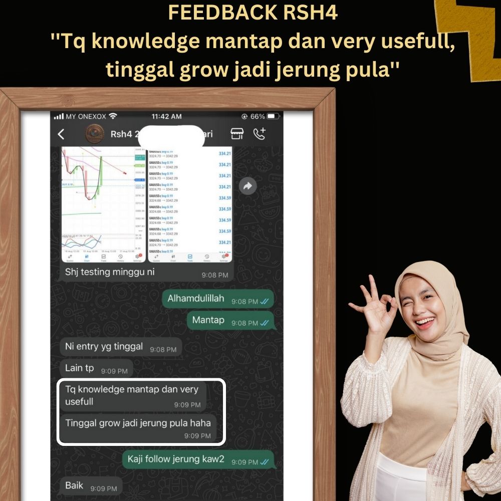 Feedback pelajar RSH4: Tq knowledge mantap dan very useful, tinggal grow jadi jerung pula